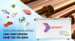 TỦ ĐÔNG MÁT SANAKY INVERTER 280 LÍT VH-4099W3 ĐỒNG (R600A)