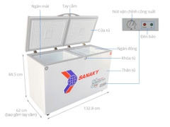 TỦ ĐÔNG MÁT SANAKY INVERTER 280 LÍT VH-4099W3 ĐỒNG (R600A)