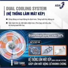 Quạt đứng bán công nghiệp ASIAVINA VY589890 Đen