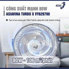 Quạt đứng Asiavina Turbo X VY629790 Xám