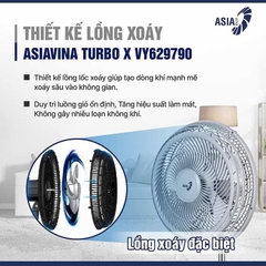 Quạt đứng Asiavina Turbo X VY629790 Xám