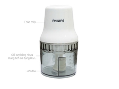 Máy xay thịt mini Philips HR1393 450W 0.5 lít