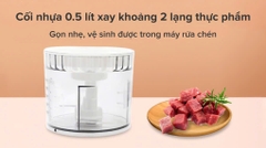 Máy xay thịt mini Philips HR1393 450W 0.5 lít