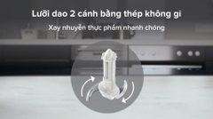 Máy xay thịt mini Philips HR1393 450W 0.5 lít