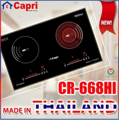 Bếp đôi điện từ hồng ngoại Capri CR-668HI