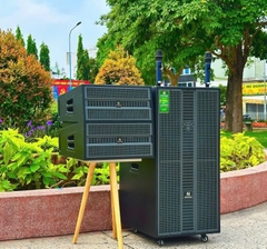 Loa kéo Array Nanomax Pro-218D Bass Đôi 50cm kèm 2 micro