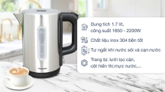 Bình đun siêu tốc Panasonic 1.7 lít NC-K301SRA