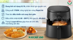 Nồi chiên không dầu 6.2 lít Philips NA130/00