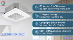 Máy lạnh âm trần LG Inverter 5 HP ZTNQ48LMLA0 (3 Pha)