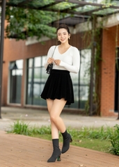 Chân váy xếp ly midi