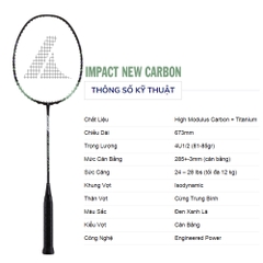 Vợt cầu lông ProKennex IMPACT NEW CARBON 1 vợt 1 túi