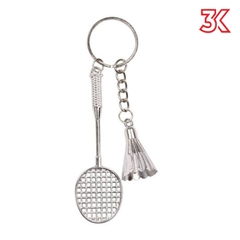 Móc khóa vợt cầu kim loại mẫu 2022