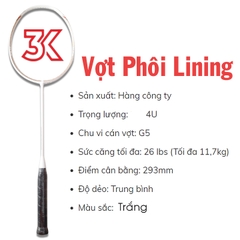 Vợt cầu lông phôi Lining 1 Khung vợt 1 Túi [Chính hãng] [Ảnh thật] [Có bảo hành] [Có sẵn]