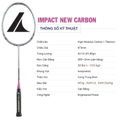 Vợt cầu lông ProKennex IMPACT NEW CARBON 1 vợt 1 túi