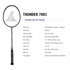 Vợt cầu lông ProKennex Thunder 7001 1 vợt 1 túi