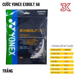 Dây Cước Căng Vợt Yonex BG EXBOLT 68 [Chính Hãng]