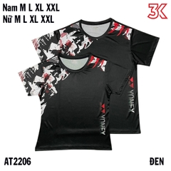 Áo cầu lông Yonex Nam Nữ Đen AT2206 1 Áo