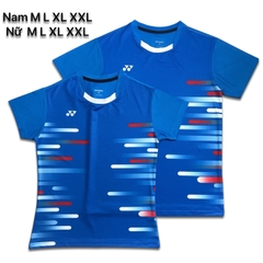 Áo cầu lông yonex 2019 Nam nữ Xanh dương