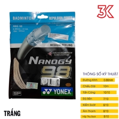 Dây cước căng vợt Yonex Nanogy BG 98 [Tặng mã 50k] [FreeShip] [Chính hãng]