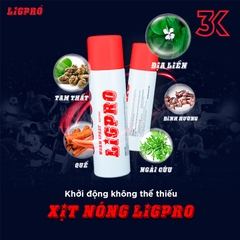 Chai Xịt Nóng Giảm Đau LIGPRO 200ML
