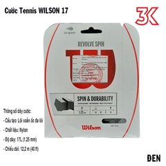 Dây cước tennis Wilson Revolve Spin 17 , Sensation 16 [Chính Hãng]