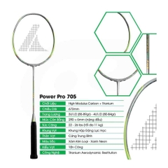Vợt cầu lông ProKennex POWER PRO 705 1 khung 1 túi