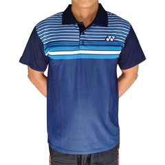 Áo thun cầu lông yonex cổ bẻ 2019 Nam nữ Xanh dương