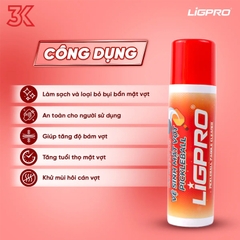 Chai Xịt vệ sinh mặt vợt Pickleball Ligpro 200ml