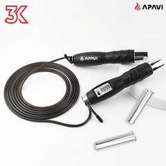 Dây nhảy thể thao Apavi JR-100 có đếm số tặng kèm 2 tạ