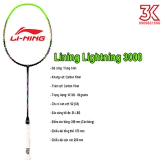 Vợt cầu lông Lining Lightning 3000 green 1 Khung vợt 1 Túi [Chính hãng] [Ảnh thật] [Có bảo hành]