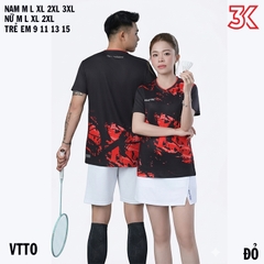 Áo cầu lông thể thao VICTEC STRIKE ON Size Nam Nữ Trẻ Em