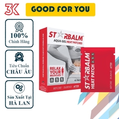 Miếng dán nhiệt Starbalm Aqua Gel Heat Patches Hộp 4 miếng [Siêu Sale] [FreeShip] [Chính hãng]