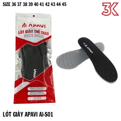 Lót giày thể thao APAVI AL-S01 1 cặp 36-45 [Chính hãng]