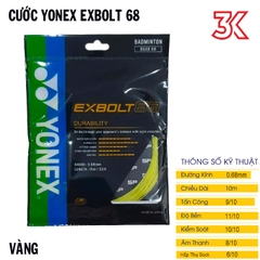 Dây Cước Căng Vợt Yonex BG EXBOLT 68 [Chính Hãng]