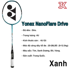 Vợt cầu lông Yonex NanoFlare Drive 1 Khung vợt 1 Túi [Chính hãng] [Ảnh thật] [BH 3 Tháng] [Có sẵn]