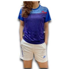 Áo cầu lông Yonex Nam Nữ Tím 2021 Mẫu AT27