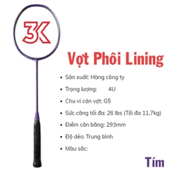 Vợt cầu lông phôi Lining 1 Khung vợt 1 Túi [Chính hãng] [Ảnh thật] [Có bảo hành] [Có sẵn]