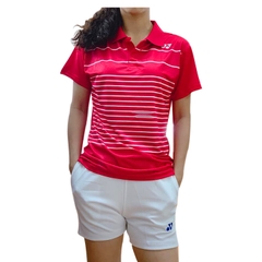 Áo cầu lông yonex cổ bẻ 2019 Nam nữ đỏ