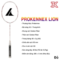 Vợt Cầu Lông Prokennex Lion 1 Khung 1 Túi  [Chính hãng][bảo hành 6T]