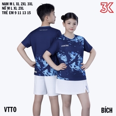 Áo cầu lông thể thao VICTEC STRIKE ON Size Nam Nữ Trẻ Em