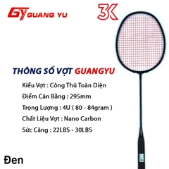 Vợt Cầu Lông Guang Yu Full Carbon GJ3K 1 vợt 1 Túi  đã căn sẳng [Chính hãng][bảo hành 2T]