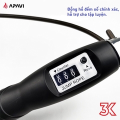 Dây nhảy thể thao Apavi JR-100 có đếm số tặng kèm 2 tạ