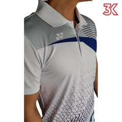 Áo cầu lông Yonex cổ bẻ  Nam Nữ mẫu DH1 Trắng 1 Áo
