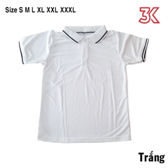 Áo thun cá sấu poly có cổ có viền nam nữ chung S - 4XL
