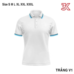 Áo thun cá sấu poly có cổ có viền nam nữ chung S - 4XL