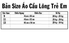 Áo cầu lông Yonex Nam Nữ Trẻ em YN0405 1 Áo