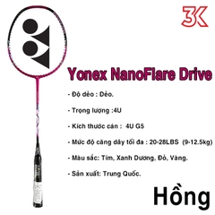 Vợt cầu lông Yonex NanoFlare Drive 1 Khung vợt 1 Túi [Chính hãng] [Ảnh thật] [BH 3 Tháng] [Có sẵn]