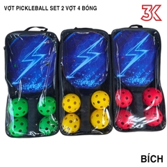 Vợt pickleball cho người tập chơi 2 vợt  4 bóng 1 túi