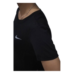 Áo thể thao nữ cổ tròn 2019 Đen