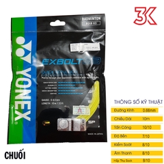Dây cước căng vợt Yonex BG EXBOLT 63 [Chính hãng] [Tặng mã 50k] [FreeShip]
